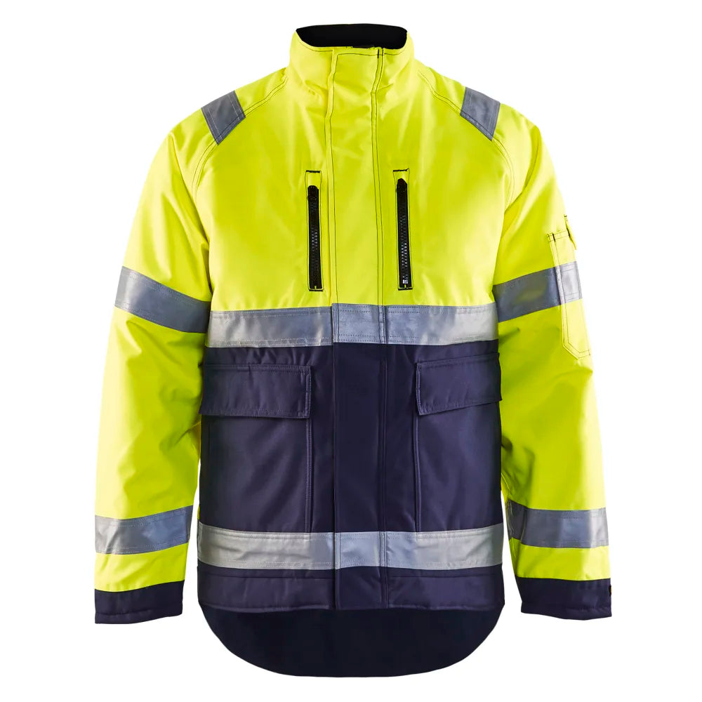 Blaklader 4827 1977 Winterjas High Vis High Vis Geel Marineblauw