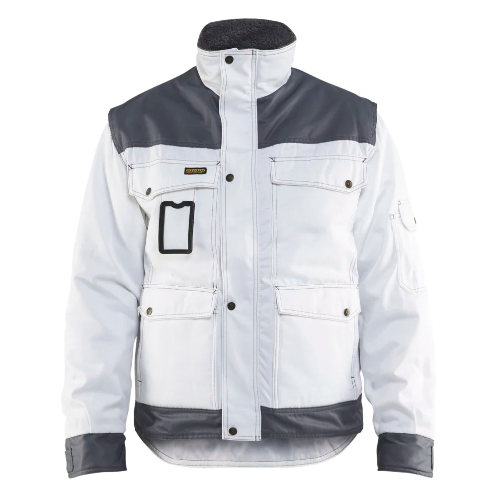 Blaklader 4865 1900 Schilders Winterjas Wit Grijs