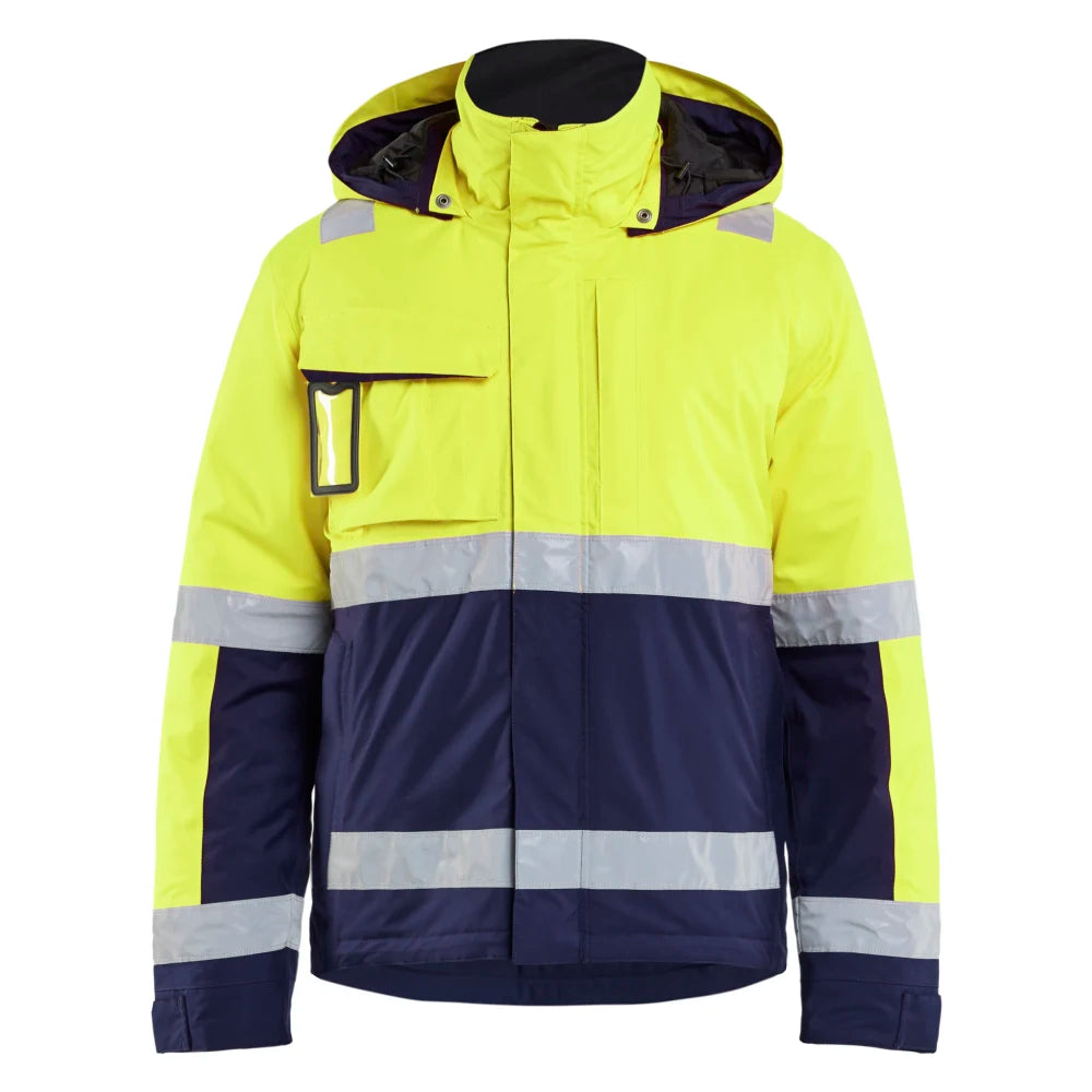 Blaklader 4870 1987 Winterjas High Vis High Vis Geel Marineblauw