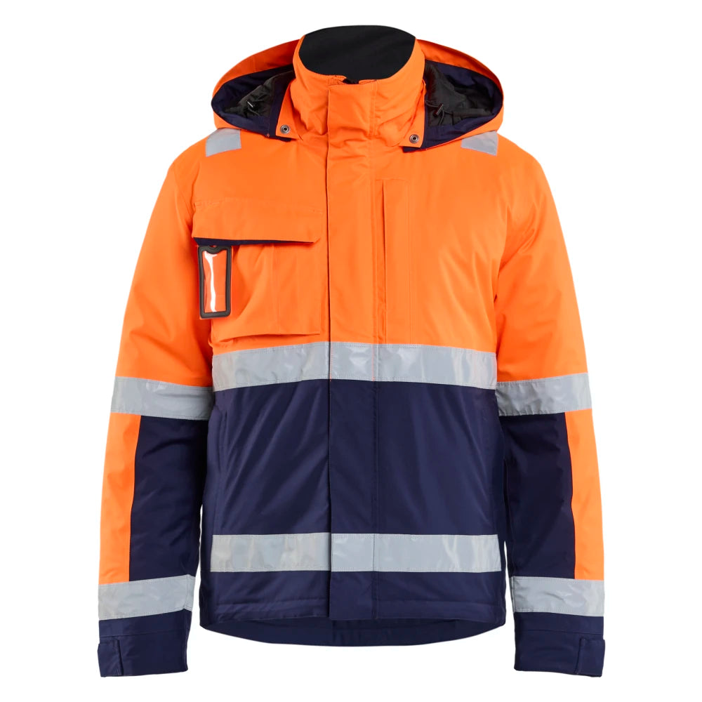 Blaklader 4870 1987 Winterjas High Vis High Vis Oranje Marineblauw
