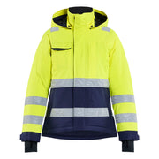 Blaklader 4872 1987 Dames Winterjas High Vis High Vis Geel Marineblauw
