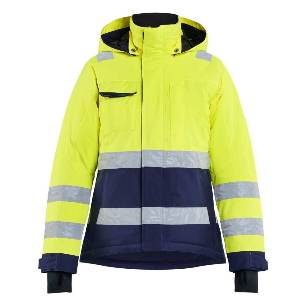 Blaklader 4872 1987 Dames Winterjas High Vis High Vis Geel Marineblauw