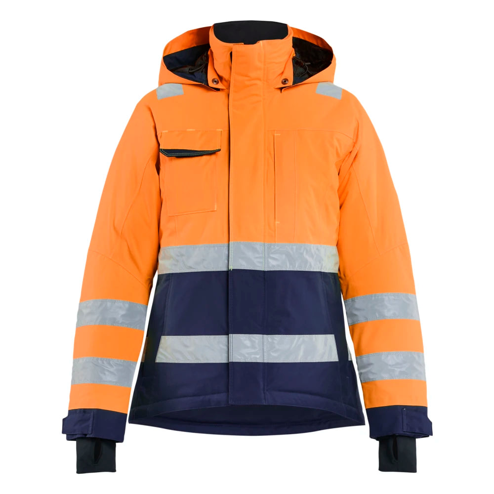 Blaklader 4872 1987 Dames Winterjas High Vis High Vis Oranje Marineblauw