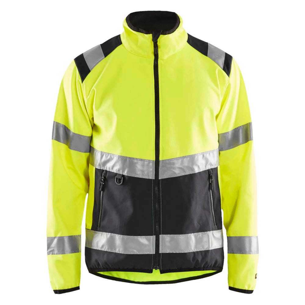 Blaklader 4877 2516 Softshell Jack High Vis High Vis Geel Zwart
