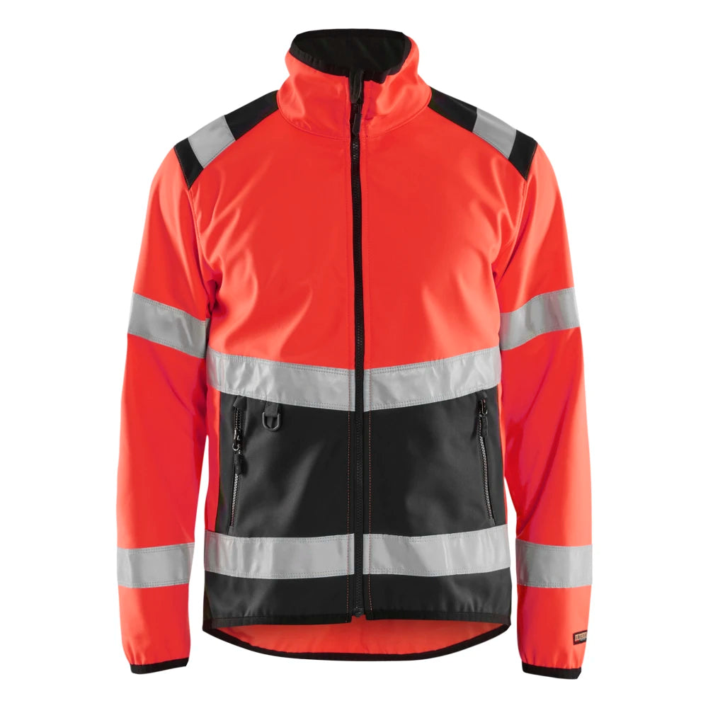 Blaklader 4877 2516 Softshell Jack High Vis High Vis Rood Zwart