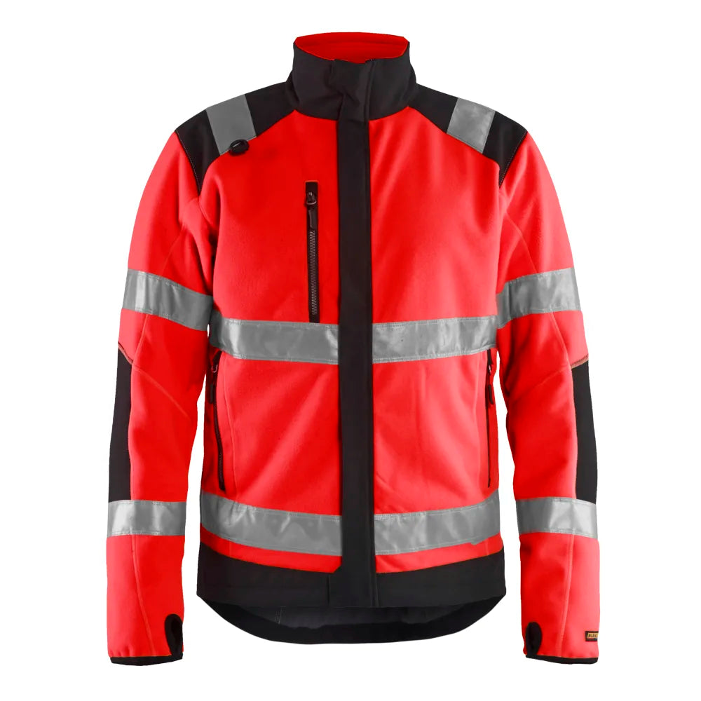 Blaklader 4888 2524 Winddicht Fleecejack High Vis High Vis Rood Zwart