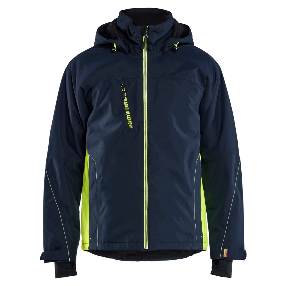 Blaklader 4890 1977 Lichtgewicht Winterjas Donker Marineblauw High Vis Geel