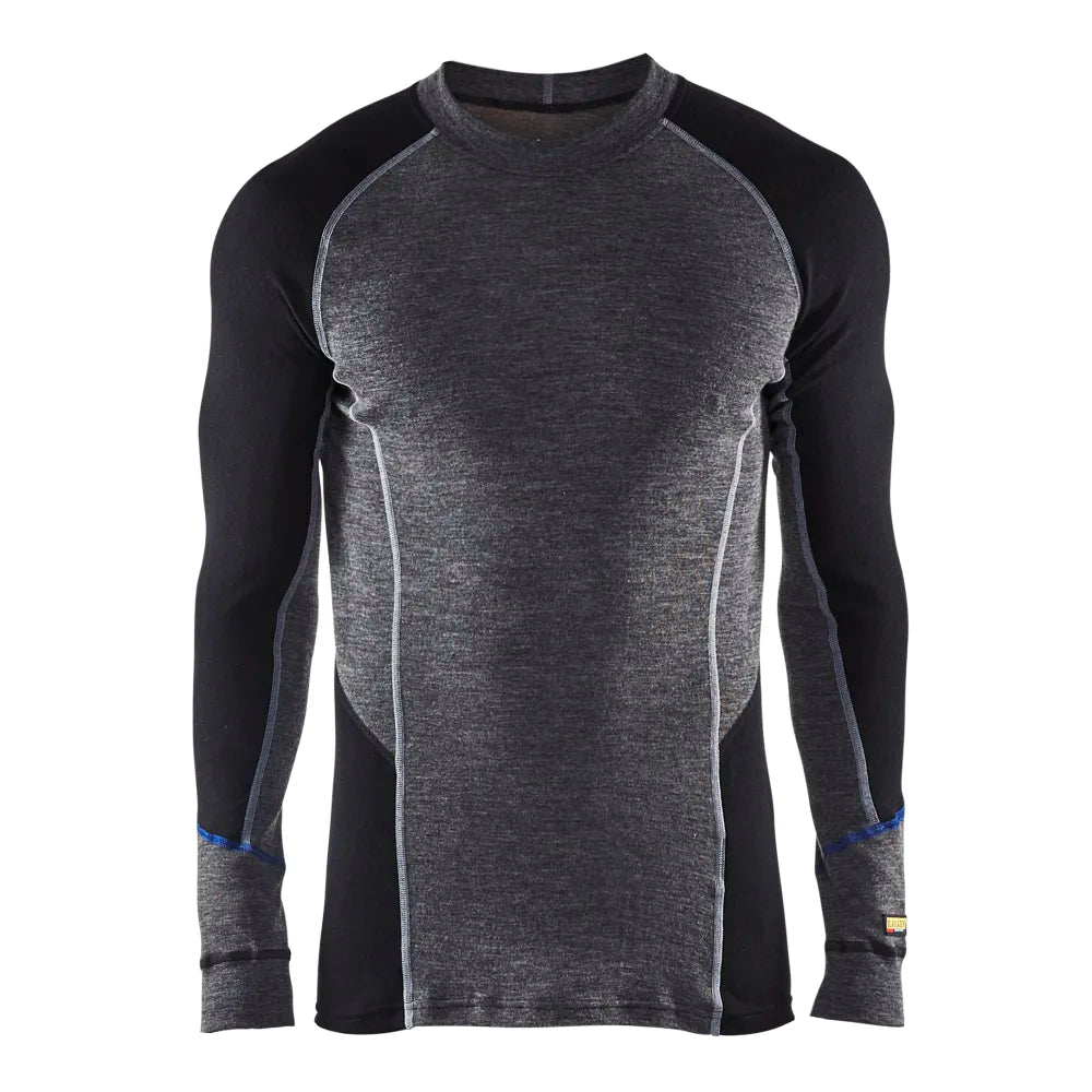 Blaklader 4897 1732 Onderhemd Merinowol Warm Medium Grijs Zwart