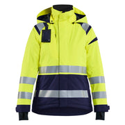 Blaklader 4904 1987 Dames Shell Jack High Vis High Vis Geel Marineblauw