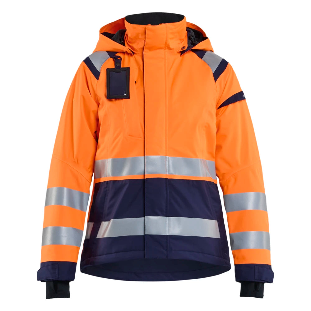 Blaklader 4904 1987 Dames Shell Jack High Vis High Vis Oranje Marineblauw