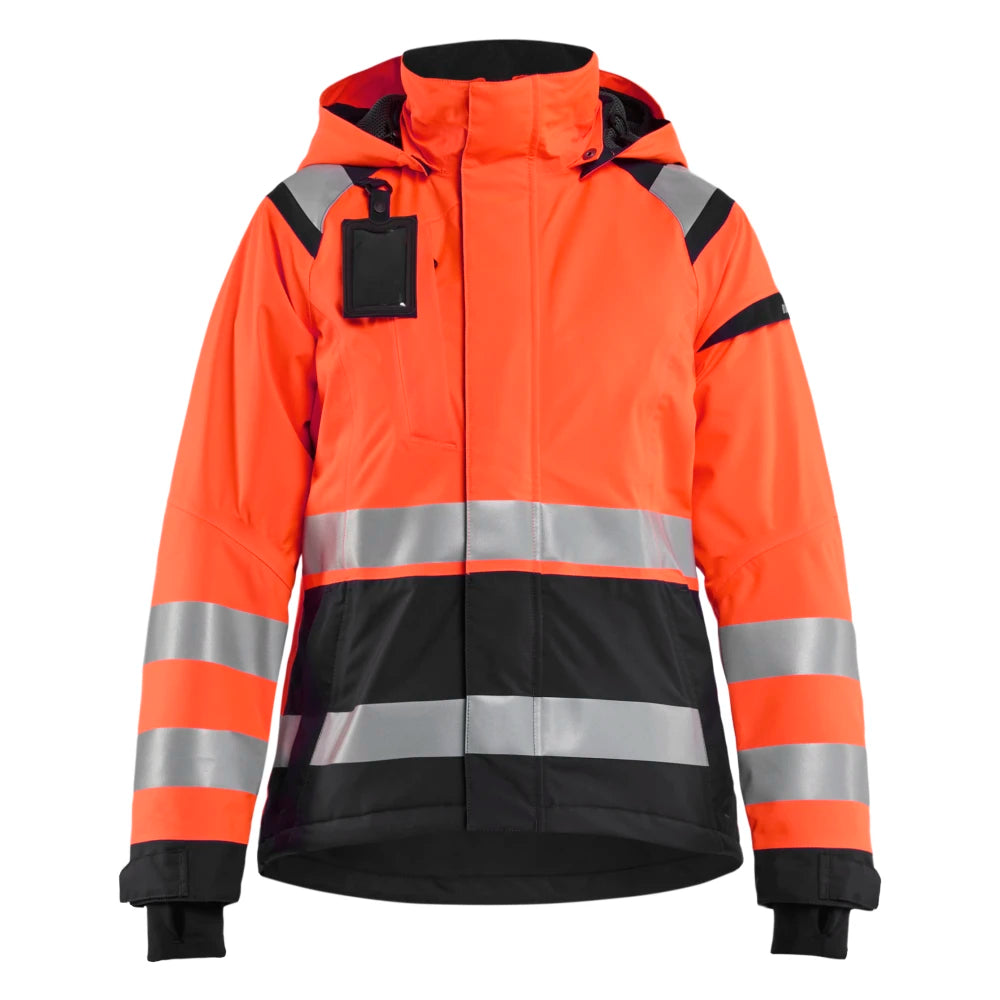 Blaklader 4904 1987 Dames Shell Jack High Vis High Vis Rood Zwart
