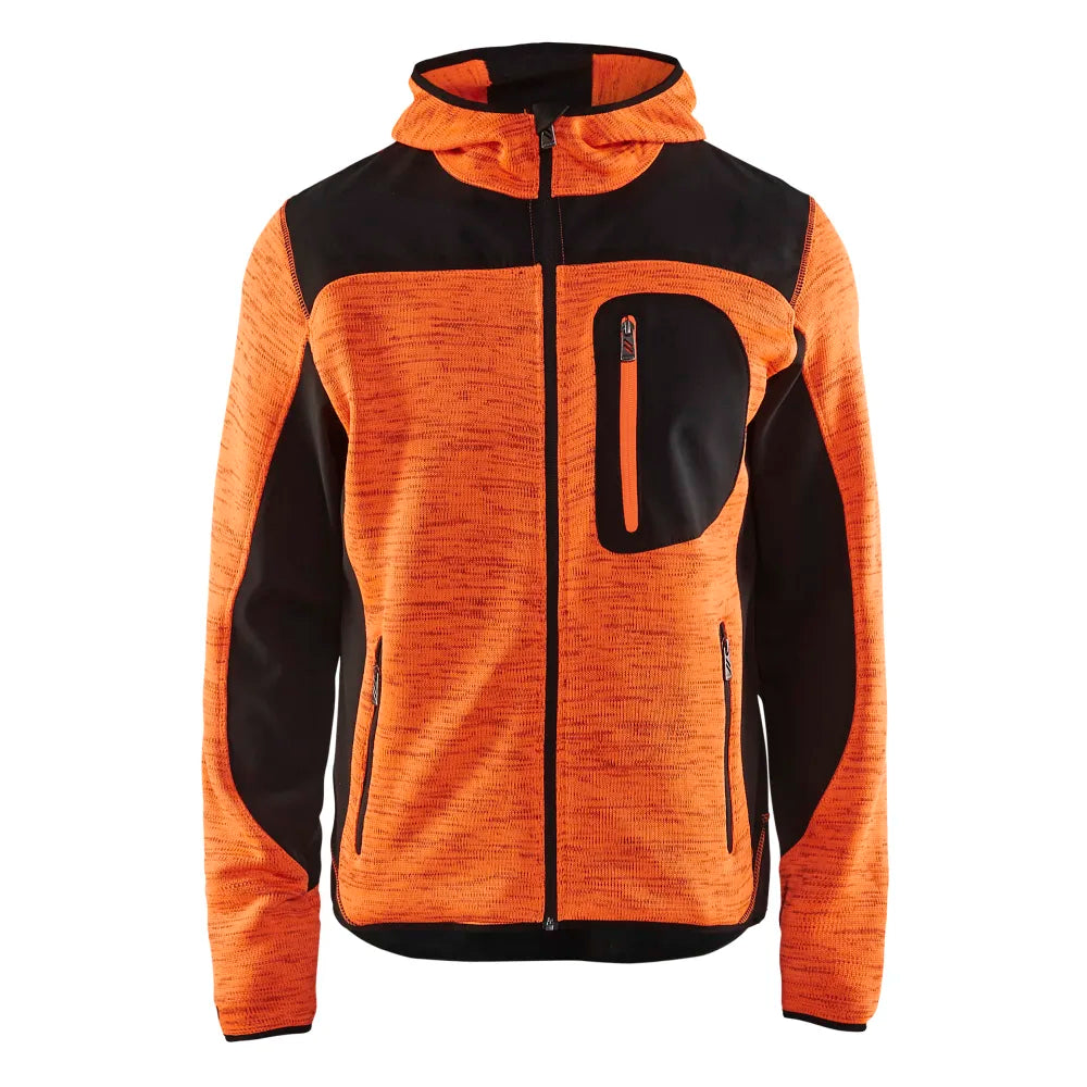 Blaklader 4930 2117 Gebreid Vest Met Softshell High Vis Oranje Zwart