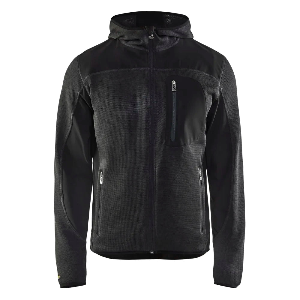 Blaklader 4930 2117 Gebreid Vest Met Softshell Donkergrijs Zwart