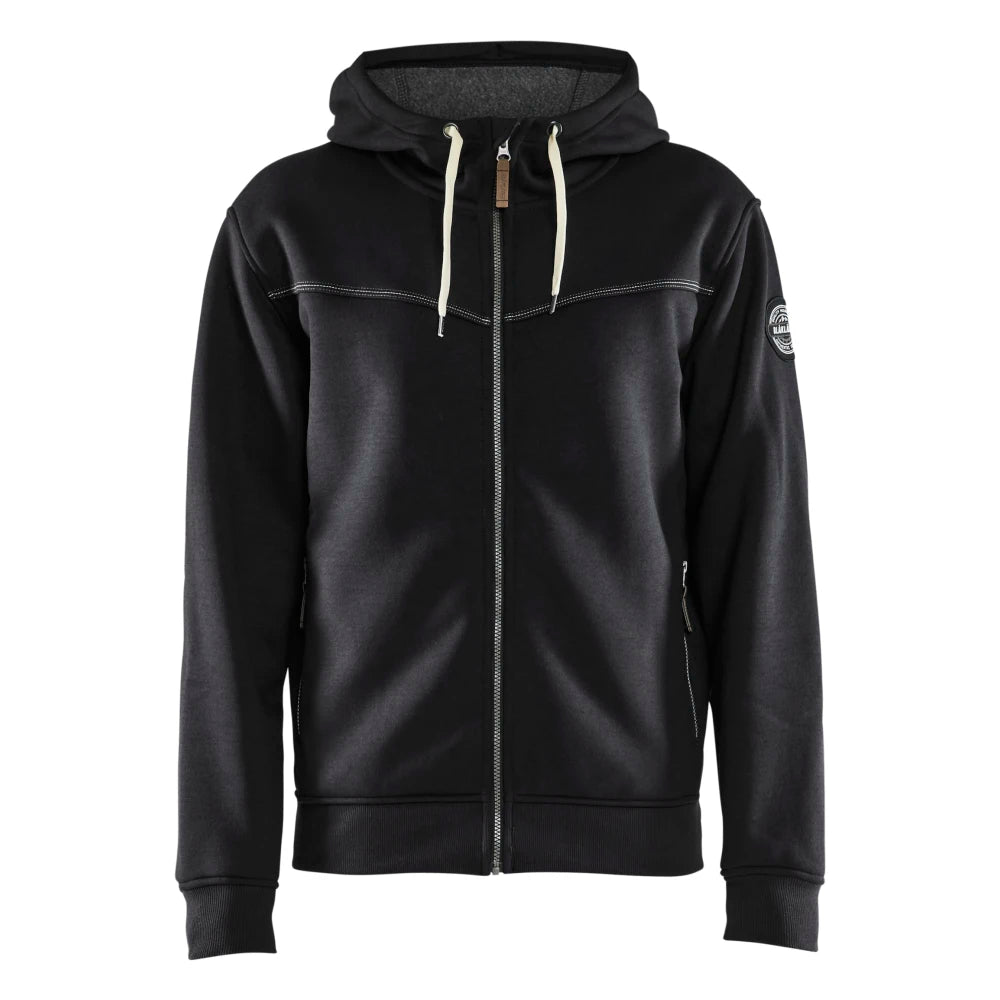Blaklader 4933 2514 Hooded Sweatshirt Met Rits Gevoerd Zwart