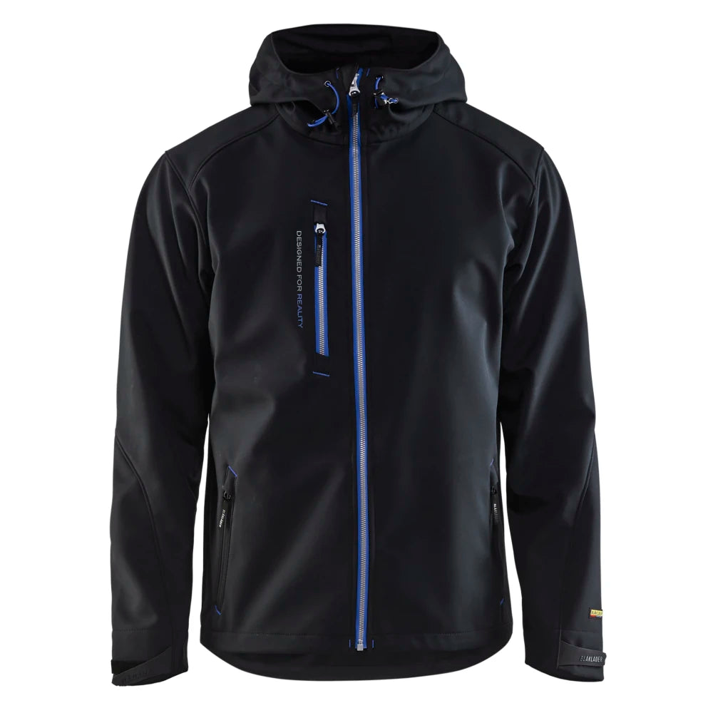 Blaklader 4949 2517 Softshell Jack Zwart Korenblauw