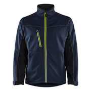 Blaklader 4950 2516 Softshell Jack Donker Marineblauw High Vis Geel