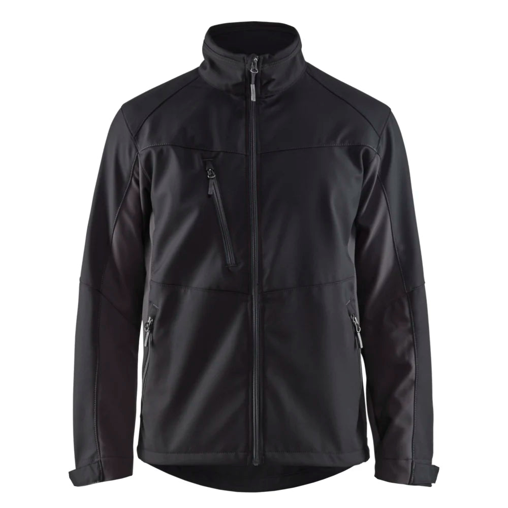 Blaklader 4950 2516 Softshell Jack Zwart Donkergrijs