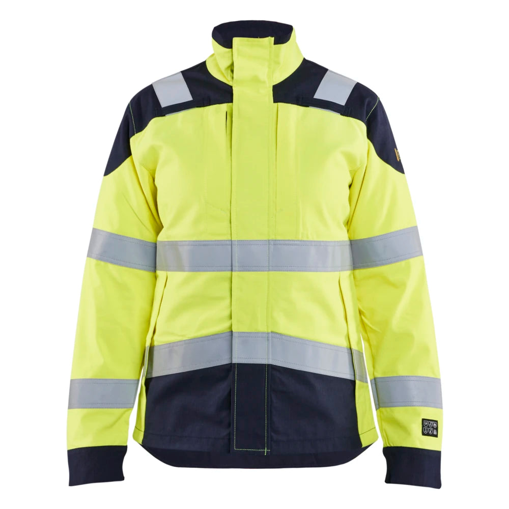 Blaklader 4969 1512 Dames Multinorm Jack Inherent High Vis Geel Marineblauw