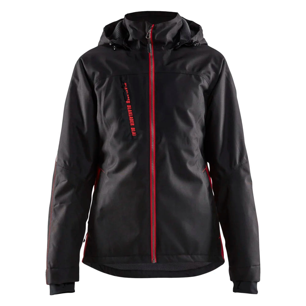 Blaklader 4972 1977 Dames Lichtgewicht Winterjas Zwart Rood