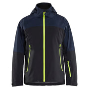 Blaklader 4980 1916 Striker Shell Jack Stretch Donker Marineblauw High Vis Geel