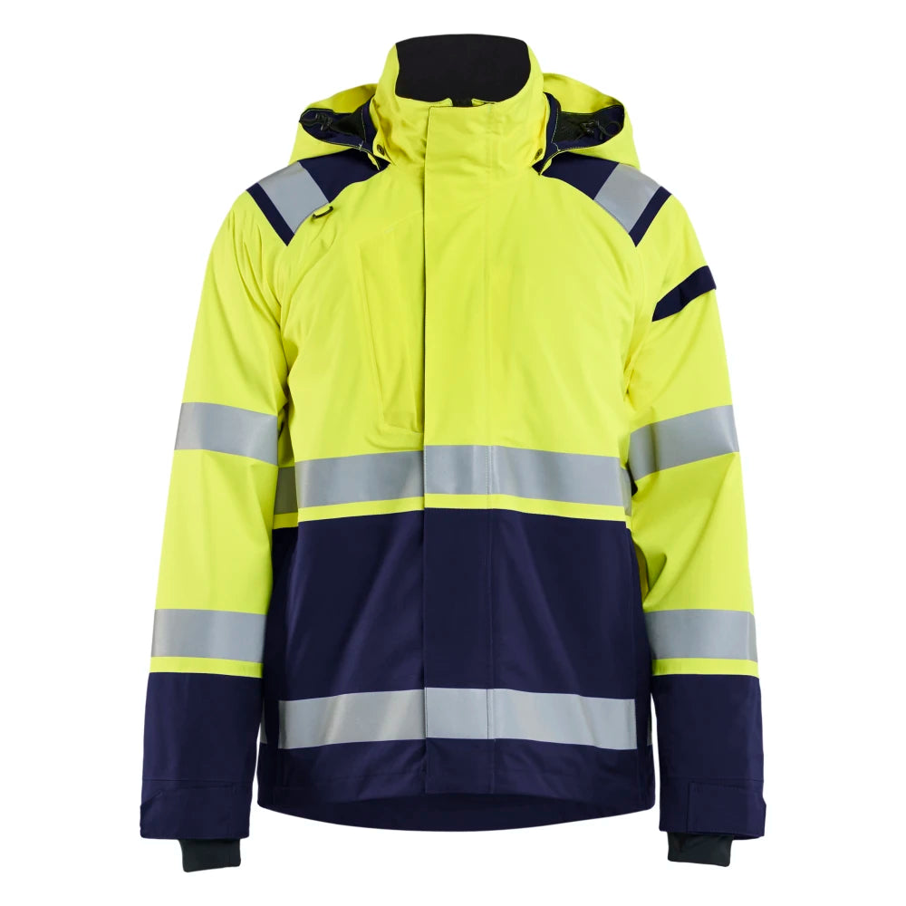 Blaklader 4987 1987 Shell Jack High Vis High Vis Geel Marineblauw