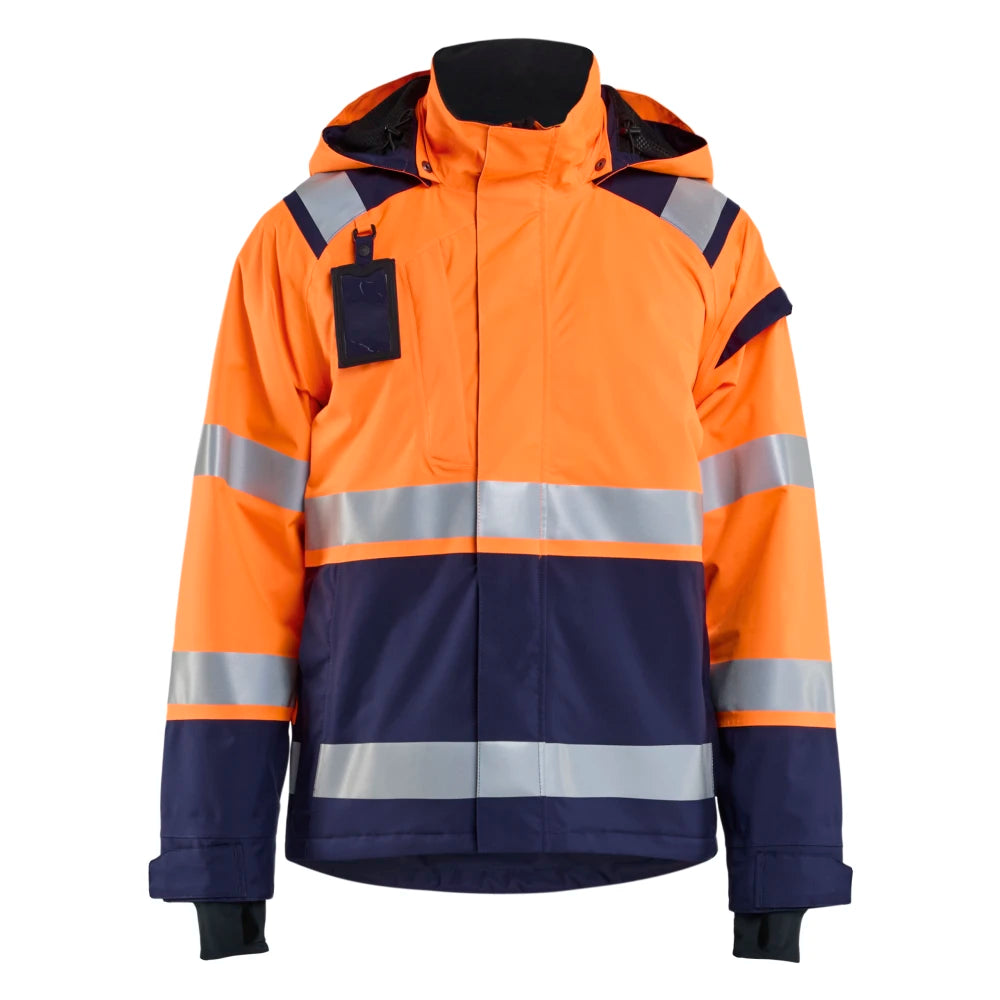 Blaklader 4987 1987 Shell Jack High Vis High Vis Oranje Marineblauw