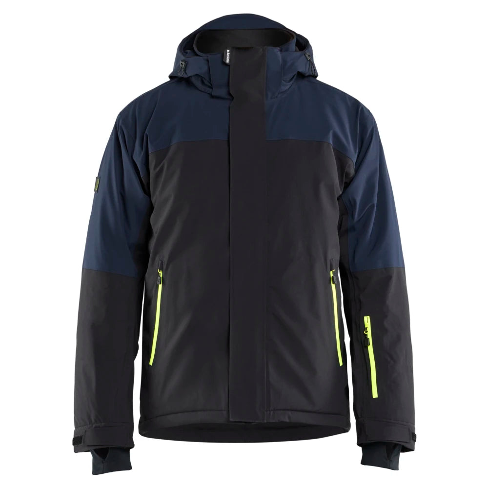 Blaklader 4991 1917 Striker Winterjas Stretch Donker Marineblauw High Vis Geel