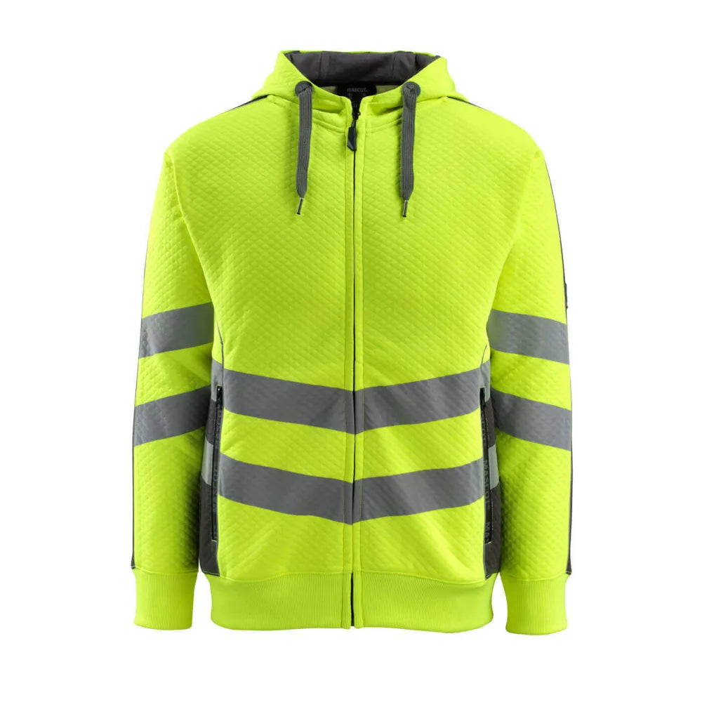 Mascot 50138-932 Capuchontrui Met Rits High Vis Geel Donkerantraciet