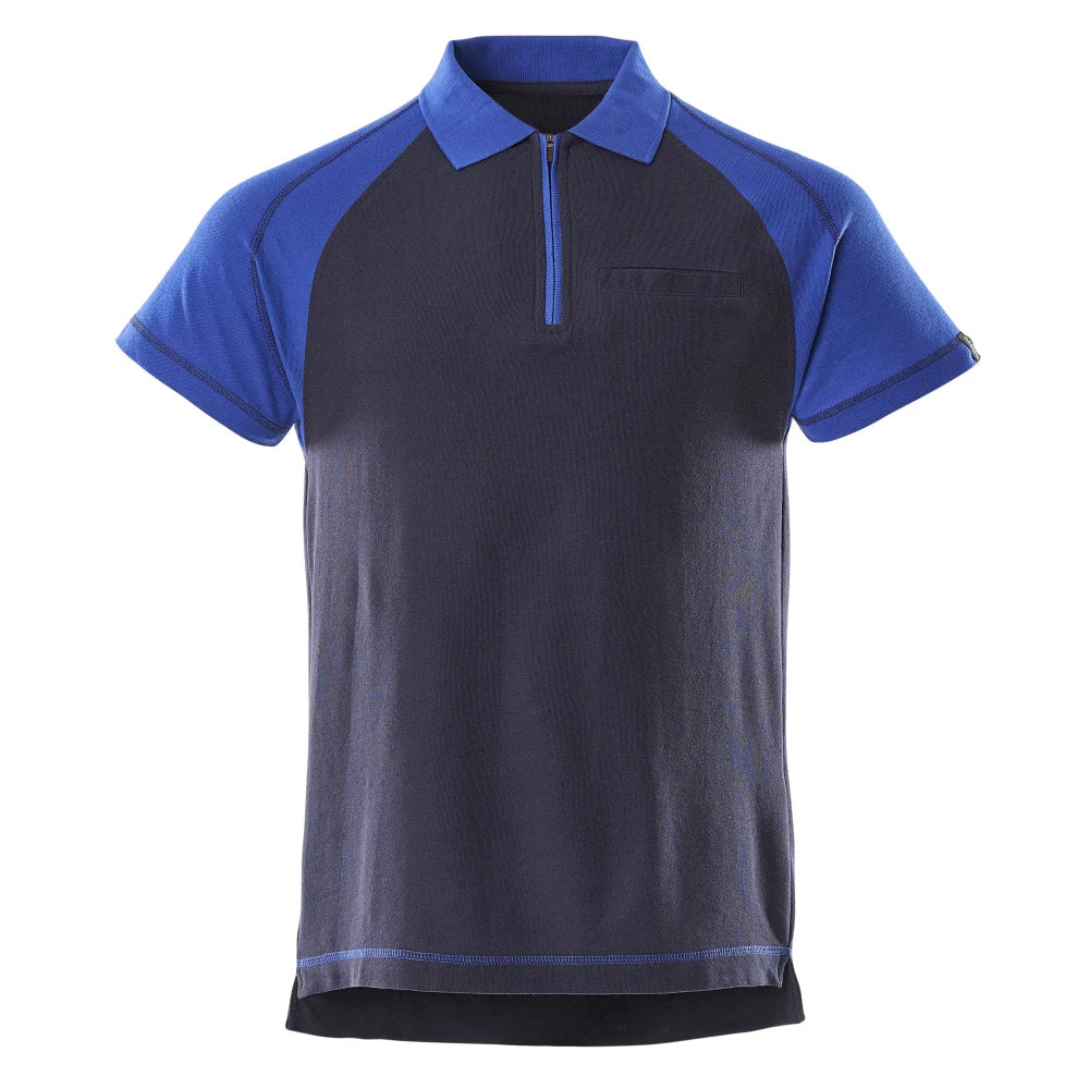 Mascot 50302-260 Poloshirt Met Borstzak Marine Korenblauw