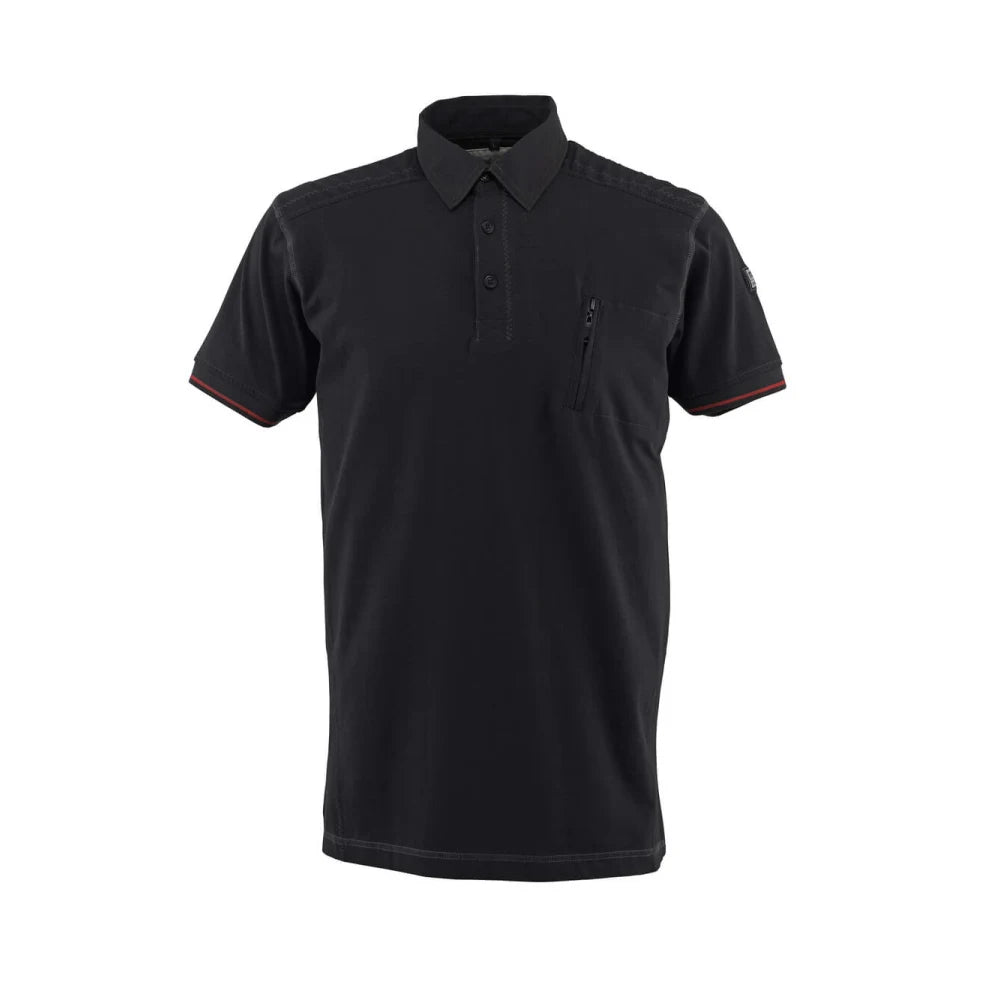 Mascot 50351-833 Poloshirt Met Borstzak Zwart