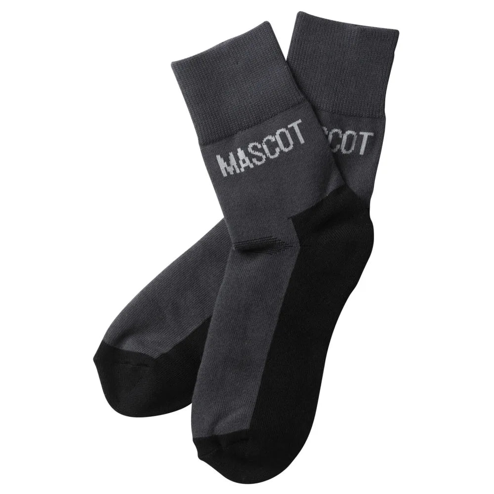 Mascot 50407-875 Sokken 2 Pack Donkerantraciet Zwart