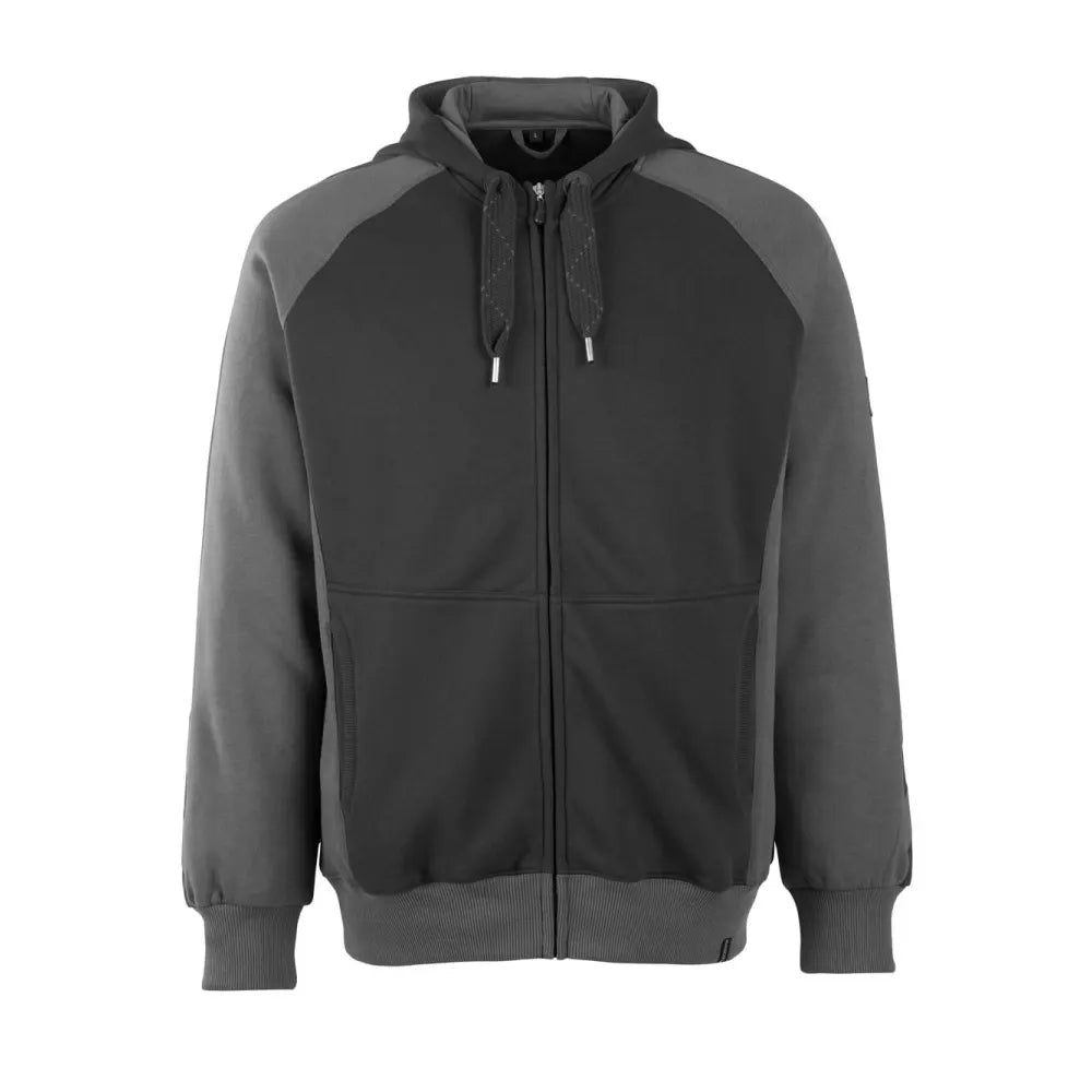 Mascot 50566-963 Capuchontrui Met Rits Zwart Donkerantraciet