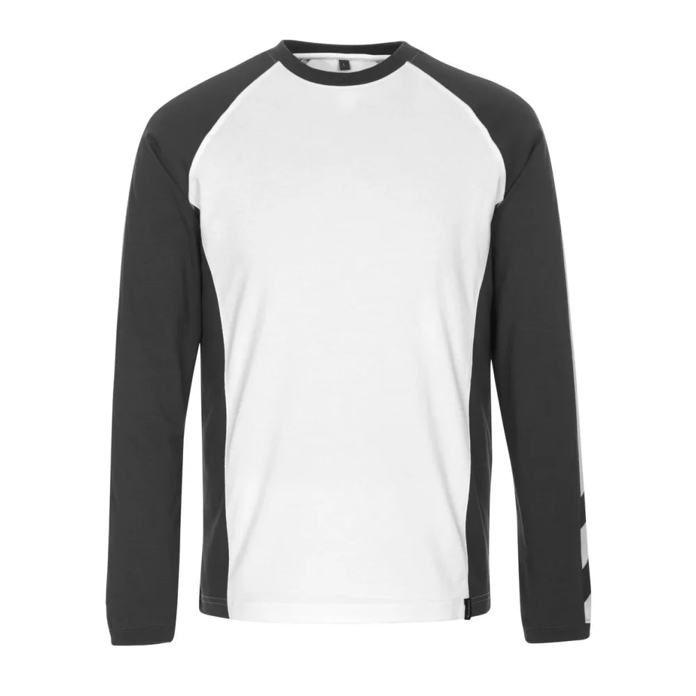 Mascot 50568-959 T-Shirt Met Lange Mouwen Wit Donkerantraciet