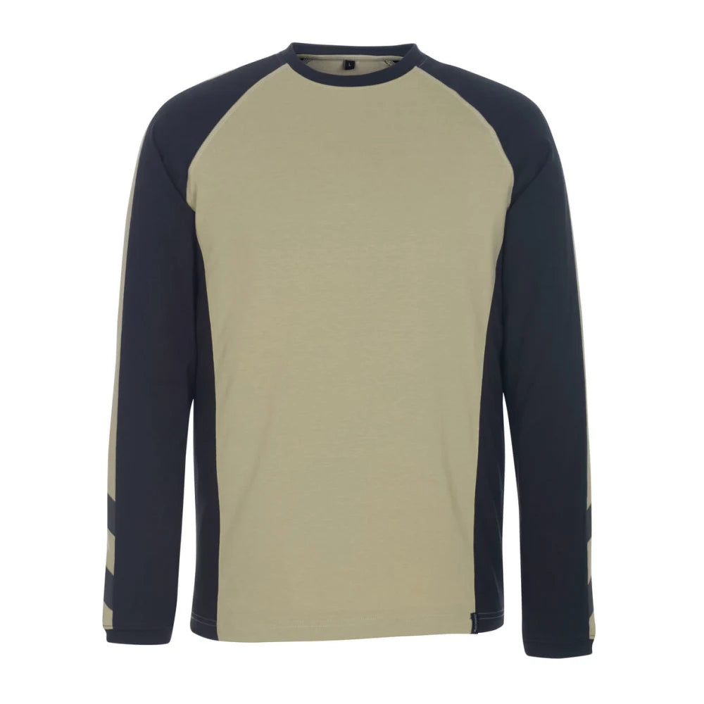 Mascot 50568-959 T-Shirt Met Lange Mouwen Lichtkhaki Zwart