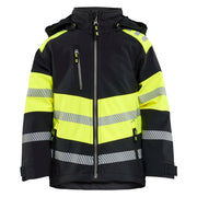 Blaklader 5211 2513 Kids Softshell Jack Zwart High Vis Geel