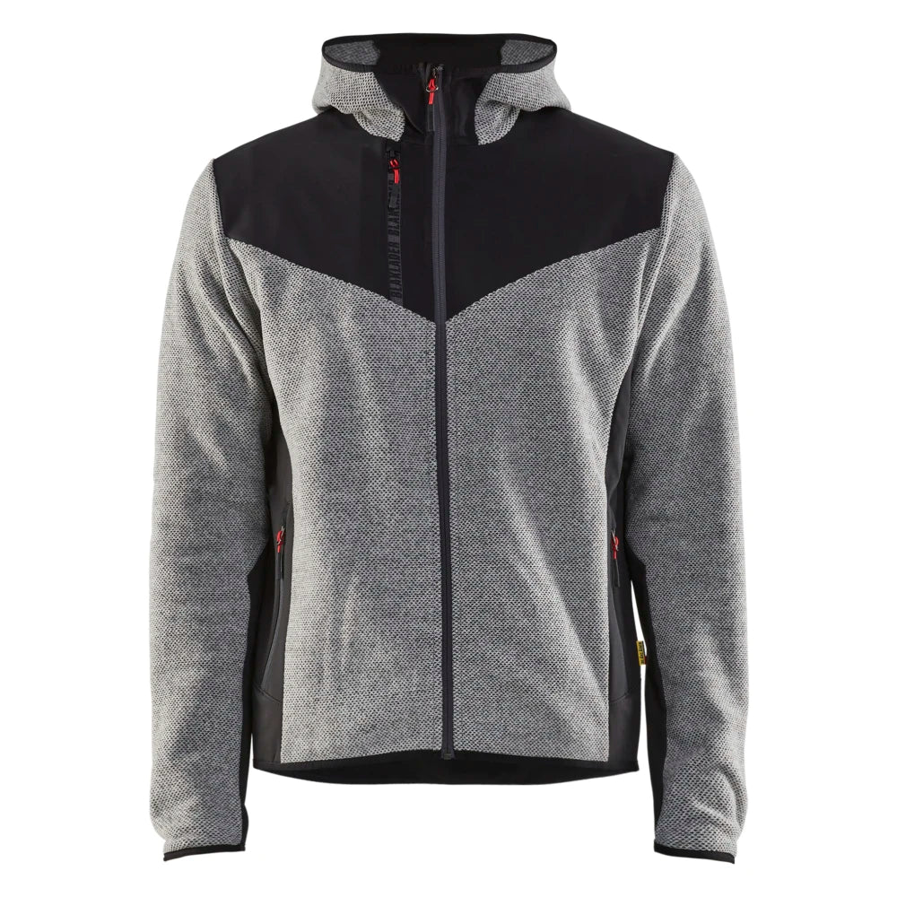 Blaklader 5940 2536 Gebreid Jack Met Softshell Grijs Mêlee Zwart