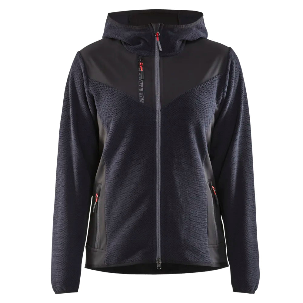 Blaklader 5941 2536 Dames Gebreid Jack Met Softshell Donker Marineblauw Zwart