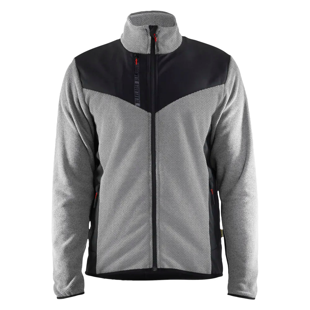 Blaklader 5942 2536 Gebreid Vest Met Softshell Grijs Mêlee Zwart