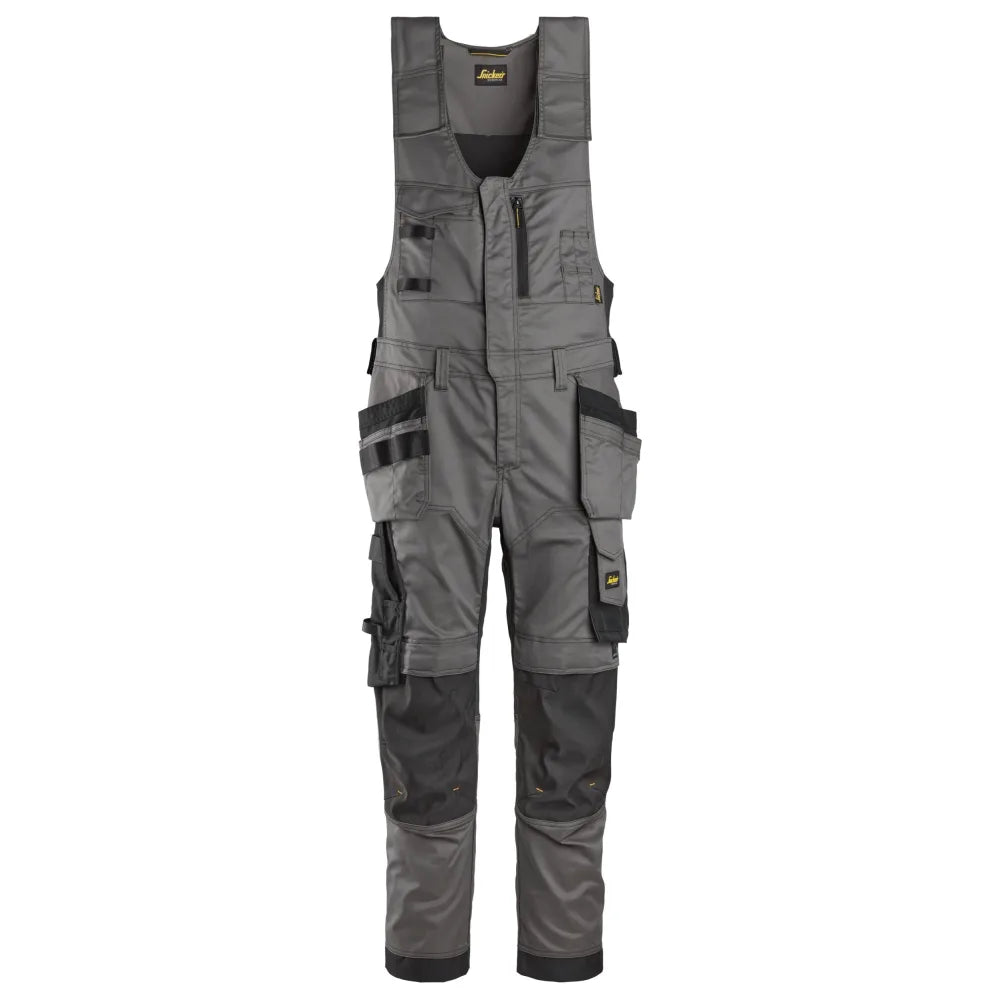 Snickers 6012 Allroundwork Stretch One-Piece Werkbroek Met Holsterzakken 5804 Steel Grey Black