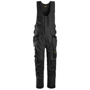 Snickers 6014 Allroundwork Canvas Stretch One-Piece Werkbroek Met Holsterzakken 0404 Black Black