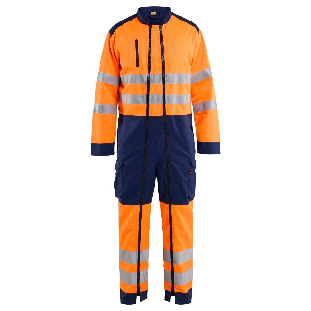 Blaklader 6020 1812 High Vis Overall High Vis Oranje Marineblauw