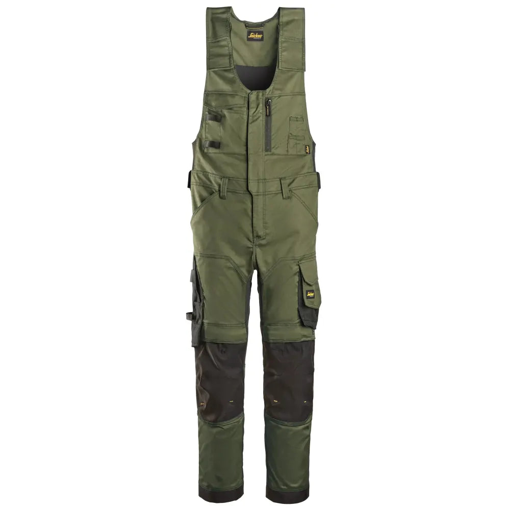 Snickers 6023 Allroundwork Stretch One-Piece Werkbroek 3104 Khaki Green Black