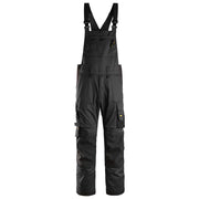 Snickers 6051 Allroundwork Stretch Bib & Brace Werkbroek 0404 Black Black