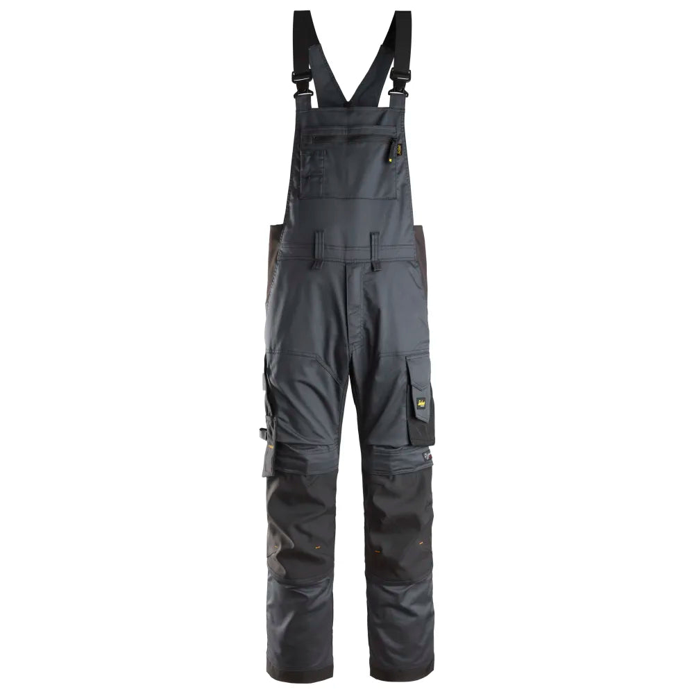 Snickers 6051 Allroundwork Stretch Bib & Brace Werkbroek 5804 Steel Grey Black