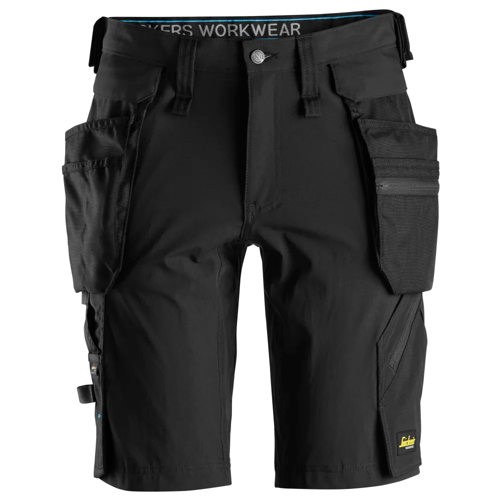 Snickers 6108 Litework Werkshorts Met Afneembare Holsterzakken 0404 Black Black