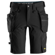 Snickers 6108 Litework Werkshorts Met Afneembare Holsterzakken 0404 Black Black