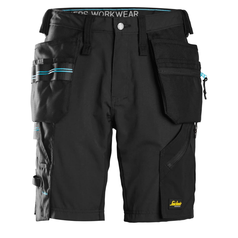Snickers 6110 Litework 37.5 Werkshorts Met Holsterzakken 0404 Black Black