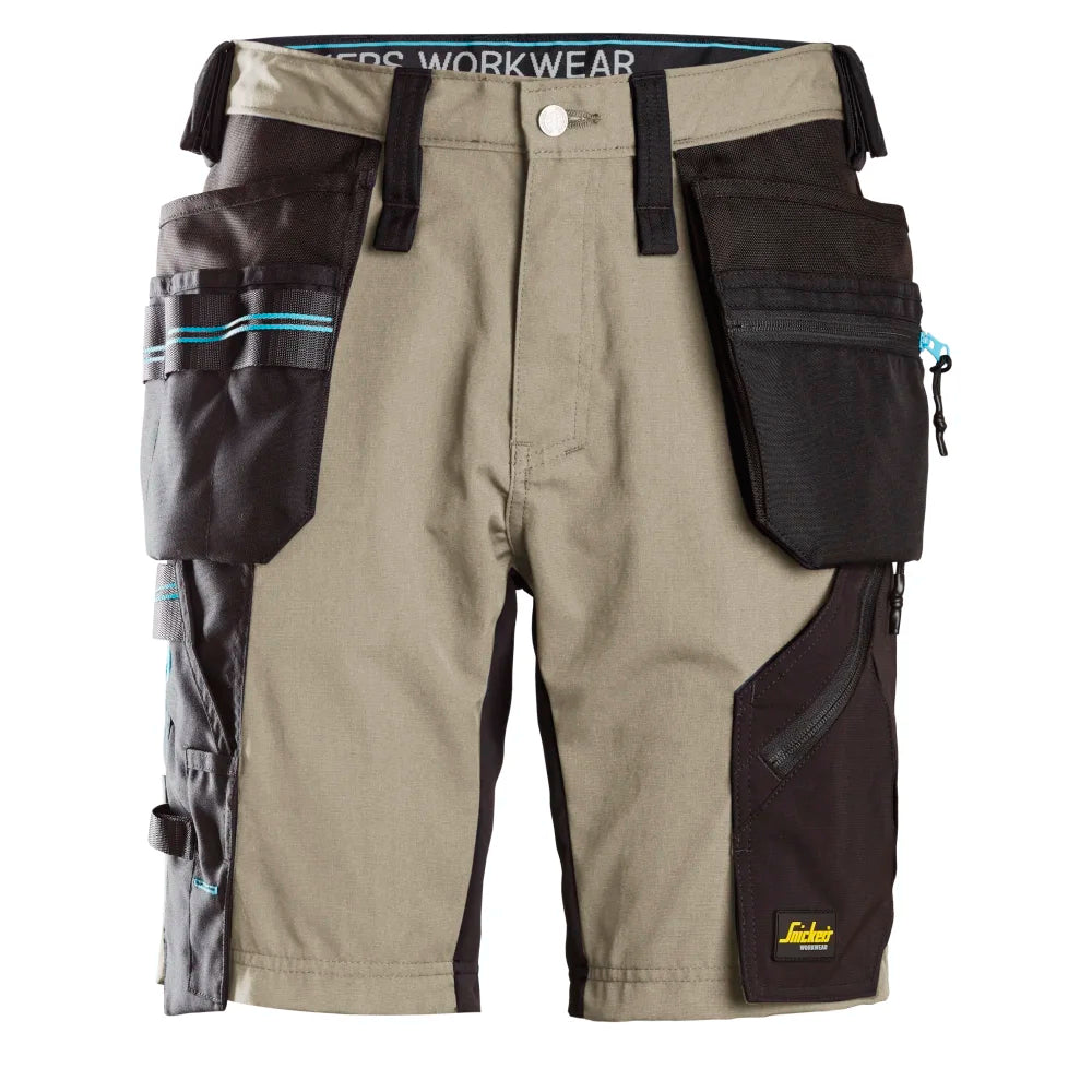 Snickers 6110 Litework 37.5 Werkshorts Met Holsterzakken 2004 Khaki Black