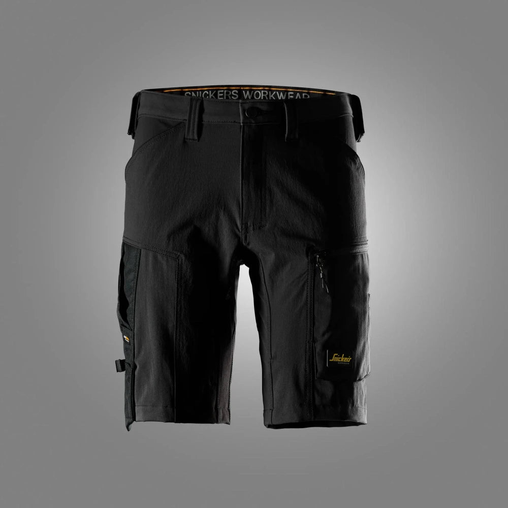 Snickers 6119 Allroundwork Stretch Shorts 0404 Black Black