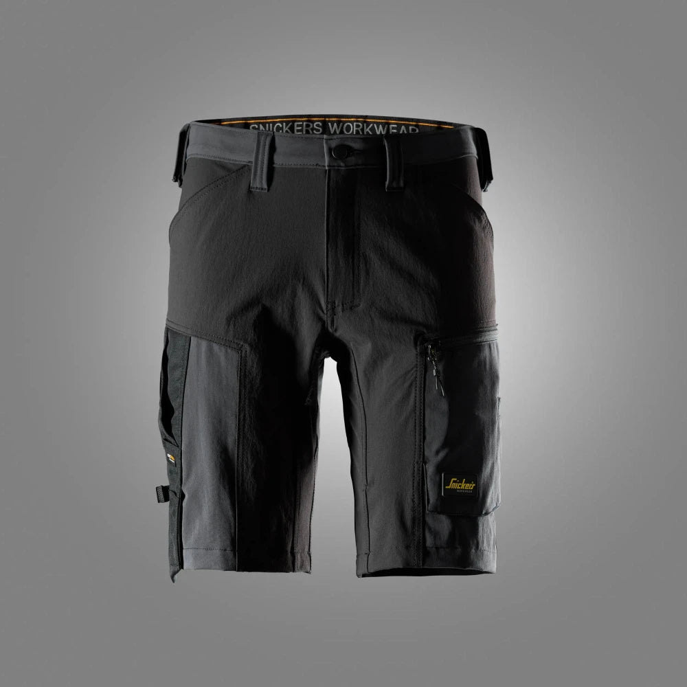 Snickers 6119 Allroundwork Stretch Shorts 5804 Steel Grey Black